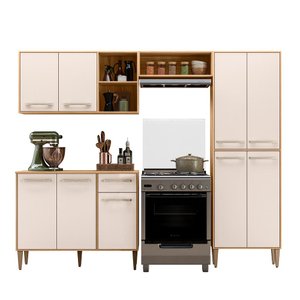 Cozinha Compacta Completa Mariah 9 Portas Nicioli