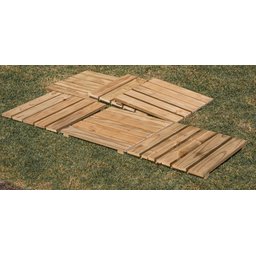 Kit Módulos de Deck Avulsos - 6 Peças de 50x50 Centímetros (cobre 1,5 M²) - Pensemadeiras - Única Ún - 1