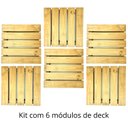 Ver imagem 3 de Kit Módulos de Deck Avulsos - 6 Peças de 50x50 Centímetros (cobre 1,5 M²) - Pensemadeiras - Única Ún