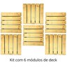 Kit Módulos de Deck Avulsos - 6 Peças de 50x50 Centímetros (cobre 1,5 M²) - Pensemadeiras - Única Ún - 3