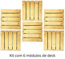 Ver imagem 3 de Kit Módulos de Deck Avulsos - 6 Peças de 50x50 Centímetros (cobre 1,5 M²) - Pensemadeiras - Única Ún