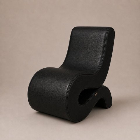 Poltrona Orgânica S Elegance Courissimo - Preto