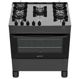Fogão De Piso Atlas 5 Bocas Mônaco Top Glass Preto Bivolt - 3