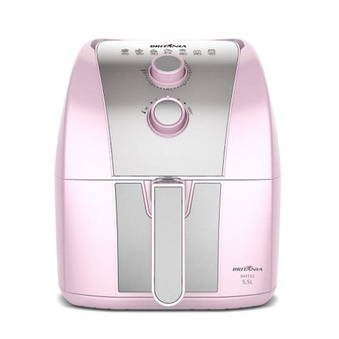Air Fryer Rosa Britânia 5,5l sem Óleo 1500w Bafe53 220v