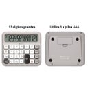 Ver imagem 3 de Calculadora Mesa Cinza 12 Dígitos Procalc PC315 Softkey