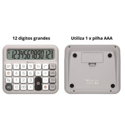 Calculadora Mesa Cinza 12 Dígitos Procalc Pc315 Softkey - 3