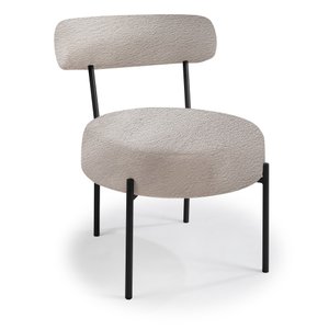 Poltrona Mogno Aço Carbono Preto Tecido Marrom Sálvia