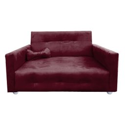 Cama Pet Luxo para Cachorro & Gatos Pequeno e Médio Bob Bordo - 4