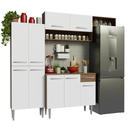 Ver imagem 2 de Armário de Cozinha Completa 229cm Rustic/Branco Emilly Madesa 18