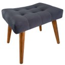 Ver imagem 4 de Poltrona Giovana em Sued Premium: Cinza Pés Madeira Claro