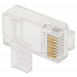Kit 50 Conector Rj45 Chipsce Macho 8x8 Cat6 com Guia - 2