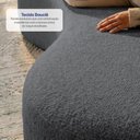 Ver imagem 5 de Conjunto de Sofá 3 e 2 Lugares Veda Xpand Tech Tecido Bouclê Cinza Escuro Cama Inbox