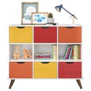 Ver imagem 1 de Nicho Organizador Retrô 6 Gavetas Branco Colors - Qmovi