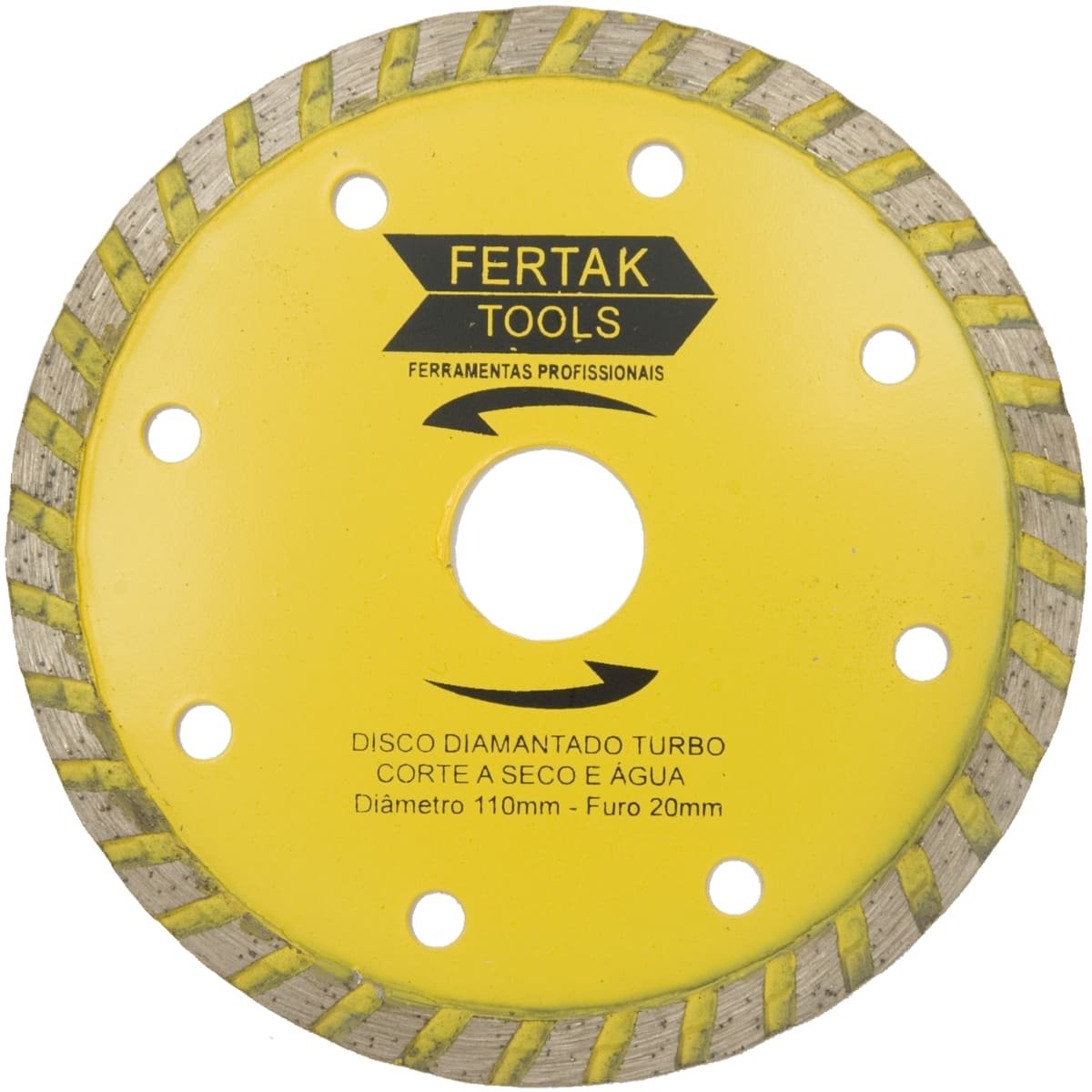 Disco de Corte Diamantado Turbo 110x20mm | Fertak - 1