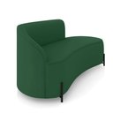 Ver imagem 6 de Sofá 3 Lugares Orgânico 180cm Pé Ferro Preto Morgan Veludo Verde D03 - D’Rossi