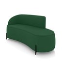 Ver imagem 1 de Sofá 3 Lugares Orgânico 180cm Pé Ferro Preto Morgan Veludo Verde D03 - D’Rossi