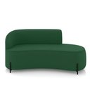 Ver imagem 5 de Sofá 3 Lugares Orgânico 180cm Pé Ferro Preto Morgan Veludo Verde D03 - D’Rossi