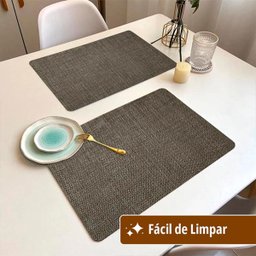 12 Jogo Americano Napoli Fendi Impermeável Pvc - 2