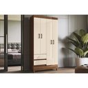 Ver imagem 3 de Guarda Roupa 4 Portas 4 Ptas c/Pés Fit Off White - S. Andirá