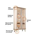 Ver imagem 4 de Cristaleira de Vidro com Espelho e Led Lucie H01 - D'rossi