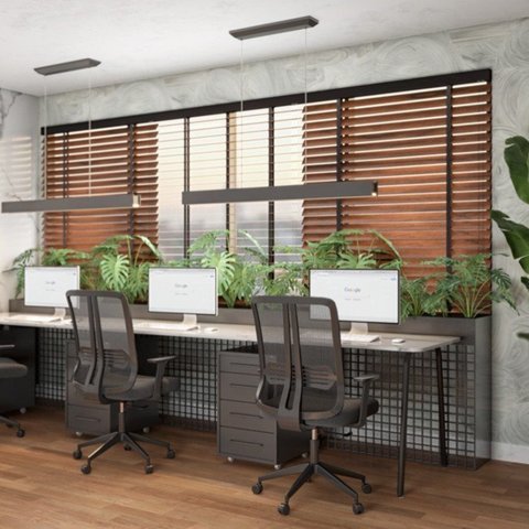 Kit com 2 Cadeiras Office Diretor Ajustavel e Ergonomica com Nr 17 Montana