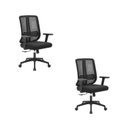 Ver imagem 2 de Kit com 2 Cadeiras Office Diretor Ajustavel e Ergonomica com Nr 17 Montana