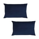 Ver imagem 1 de Kit 2 Capas para Almofada em Veludo Liso Retangular