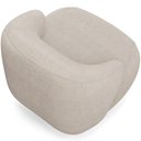 Ver imagem 7 de Kit 02 Poltronas Decorativa Orgânica Giratória para Sala Living Barolo L06 Linho Bege - Lyam Decor