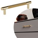 Ver imagem 1 de Puxador Zigrinato IL 1580 - Dourado- 288MM