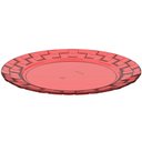 Ver imagem 2 de 24 Pratos Vermelho 19cm Bandeja para Servir Mesa Posta Porções Aperitivos Crippa
