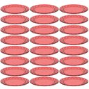 Ver imagem 1 de 24 Pratos Vermelho 19cm Bandeja para Servir Mesa Posta Porções Aperitivos Crippa
