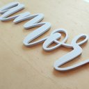 Ver imagem 2 de Adorno De Parede Amor 27cm - Palavra, Quadro, lettering - Toque 3D:Branco