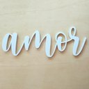 Ver imagem 1 de Adorno De Parede Amor 27cm - Palavra, Quadro, lettering - Toque 3D:Branco
