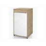 Armário Gabinete Suporte para Frigobar 760 - Plata Móveis - Preto - 3