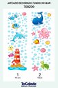 Ver imagem 2 de Adesivo Para Vidro Box Banheiro Jateado Decorado Fundo do Mar Prova D'agua - 1,40 x 2,00m