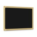 Ver imagem 3 de Lousa Quadro Negro Grande 40x60cm Escolar Liso Madeira Mural Recados Cardapio de Parede MDF Estudo a