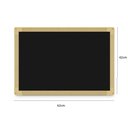 Ver imagem 5 de Lousa Quadro Negro Grande 40x60cm Escolar Liso Madeira Mural Recados Cardapio de Parede MDF Estudo a