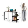 Escrivaninha Mesa Office Estudo Estilo Industrial 110cm Klm Móveis - 3