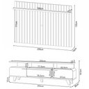 Ver imagem 4 de Painel para Tv 70 Pol Ripado 2.0 e Rack Bancada Amago H01 Off White/cinamomo - Mpozenato