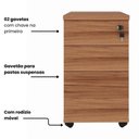Ver imagem 4 de Gaveteiro Volante com Chave 36 cm X 45 cm com 2 Gavetas e 1 Pasta Suspensa F5 Office