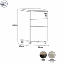 Ver imagem 3 de Gaveteiro Volante com Chave 36 cm X 45 cm com 2 Gavetas e 1 Pasta Suspensa F5 Office