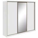 Ver imagem 1 de Guarda-roupa Casal 100% Mdf 3 Portas 6 Gavetas Vitta 2,70 Glass Branco
