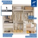 Ver imagem 4 de Guarda-roupa Casal 3 Portas de Correr e 9 Espelhos Isabela - Branco
