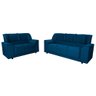 Sofá Conjunto 3 e 2 Lugares 1.80M /1.40M San Marino Veludo Azul Marinho - 2