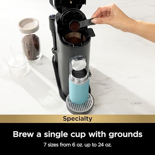 Ninja Single-serve Coffee Maker com Espumador, Preto - 4