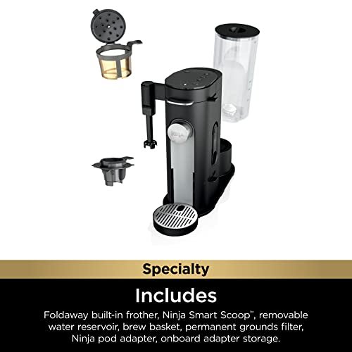 Ninja Single-serve Coffee Maker com Espumador, Preto - 9