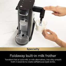 Ninja Single-serve Coffee Maker com Espumador, Preto - 5