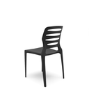 Ver imagem 3 de Cadeira Fixa Ville Plaxmetal Polipropileno Preta