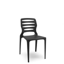 Ver imagem 1 de Cadeira Fixa Ville Plaxmetal Polipropileno Preta