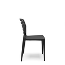 Ver imagem 2 de Cadeira Fixa Ville Plaxmetal Polipropileno Preta